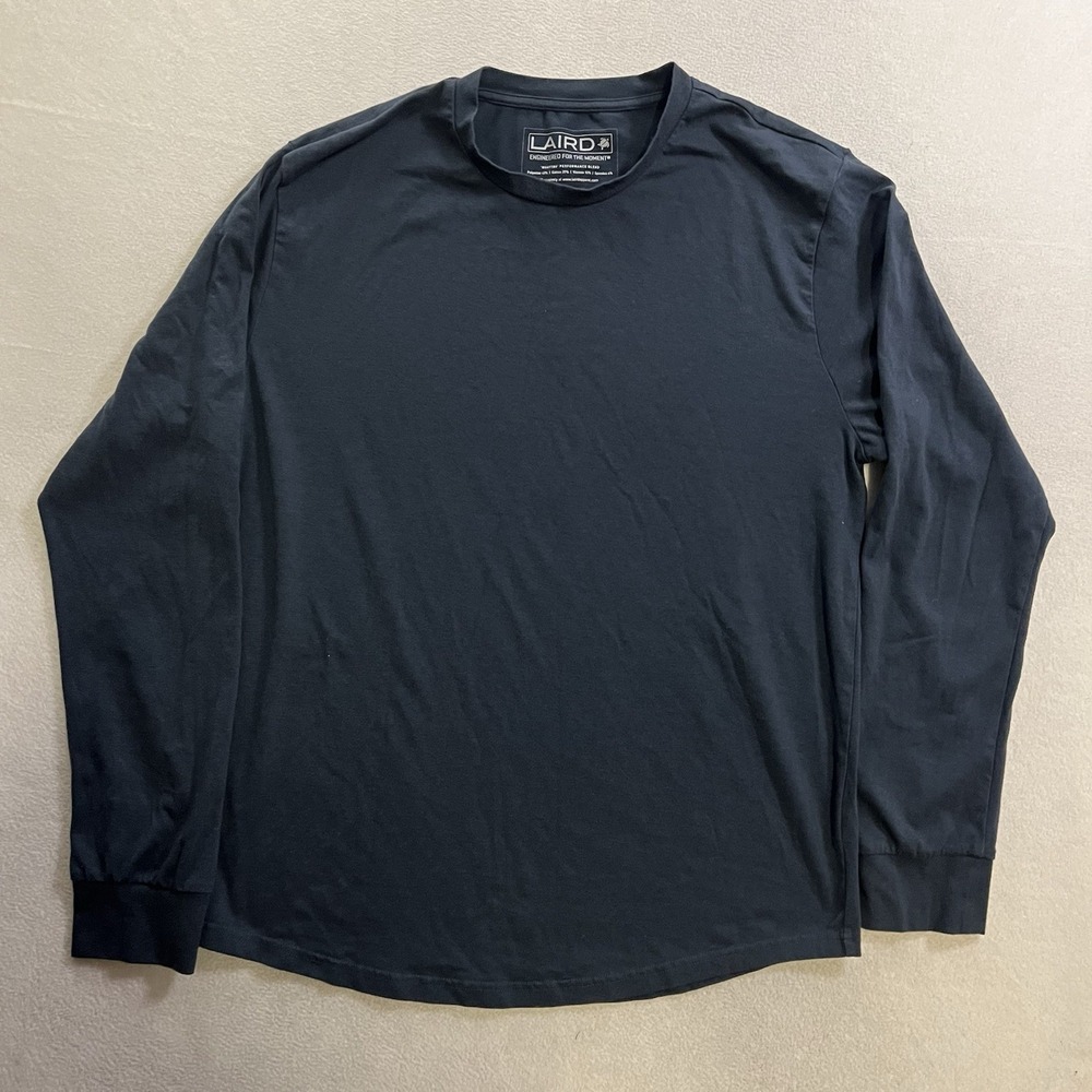 Laird Stretch Quattro Performance Sun Shirt Men's Size XL Long Sleeve Blue